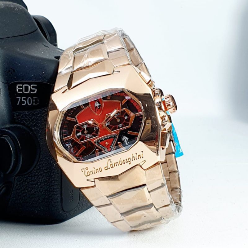 Jam Tangan Pria Lamborghini Tonino 1108 Premium Tanggal Aktif - Free Box Batre Cadangan Original
