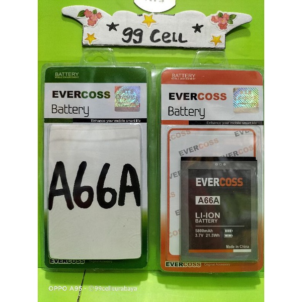 Baterai battery batrai batre Evercoss A66A original