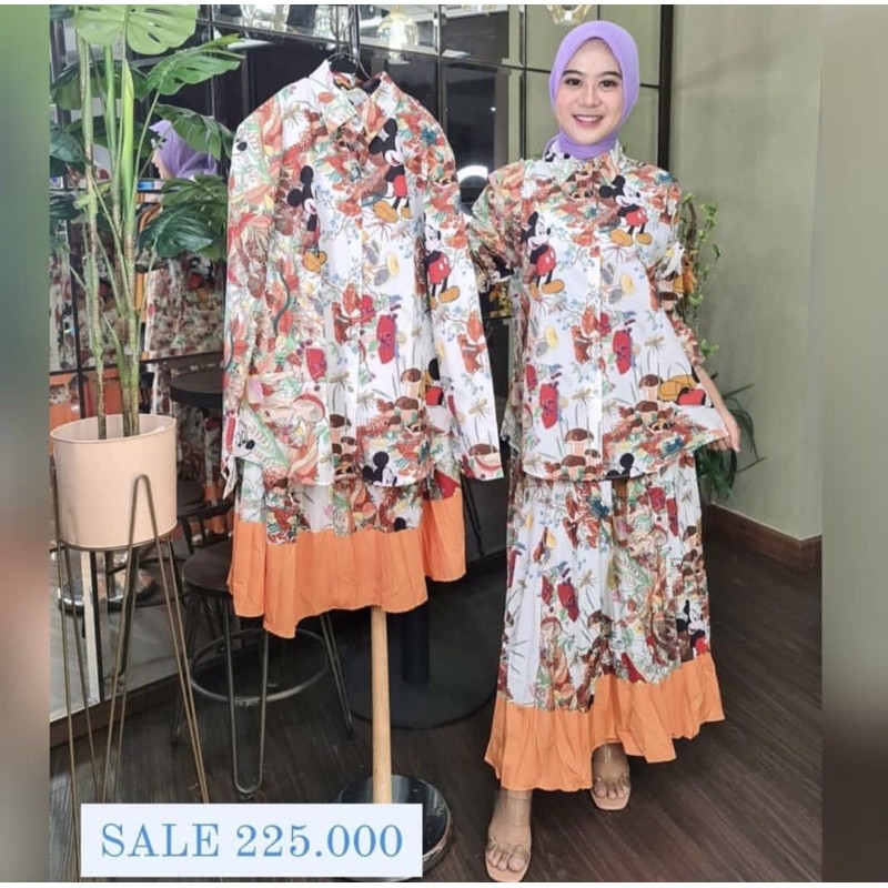 Rok Mickey Gucci impor premium, ini roknya aja ya, tidak sama bajunya.