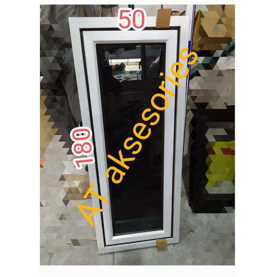 jendela aluminium 50x180