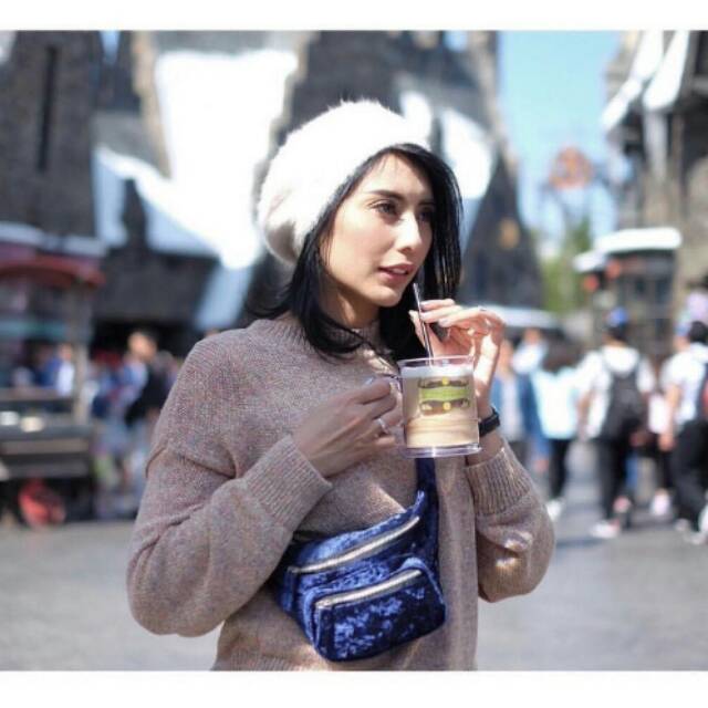 HnM VELVET BELT HNM waistbag tas pinggang hnm