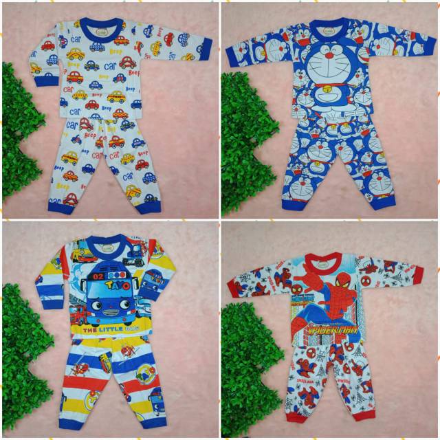 Ss#254 Pakaian Anak Laki-laki Size 7-9tahun / Setelan Anak Cowok/ Baju Piyama Anak / Baju Tidur Anak