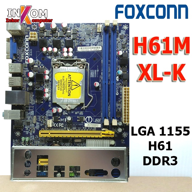 Mobo H61 Mainboard Motherboard Intel LGA 1155 Onboard FOXCONN