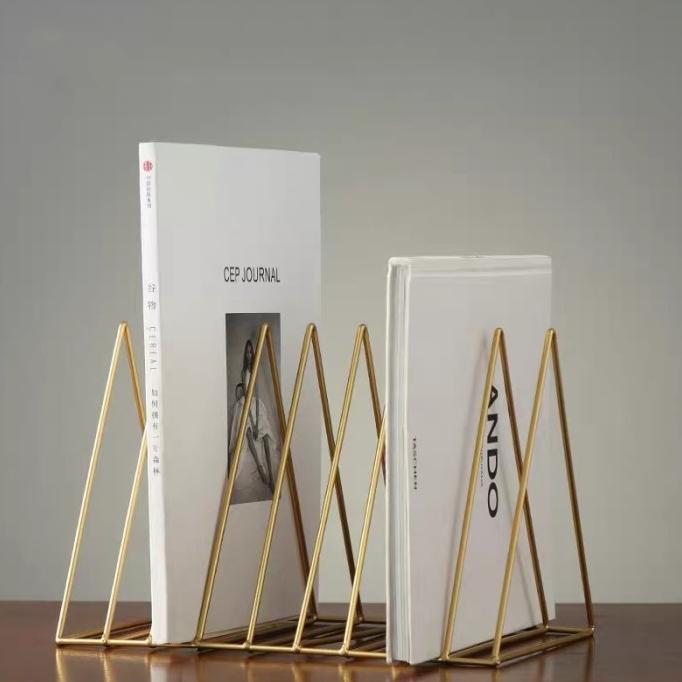 

Office & Stationery | Document Organizer | Book Holder Gold / Rak Buku Emas / Book Organizer | Best Seller