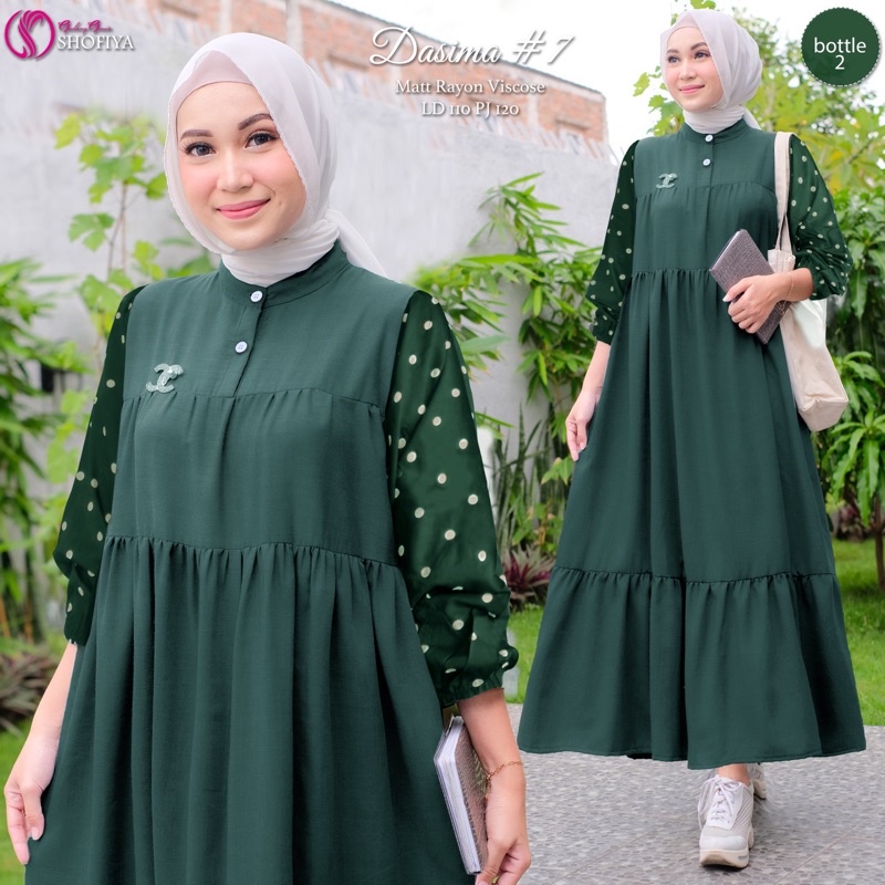 [VICAN] DASIMA #2 AGATA #11 #12 SERIES MIDI HOMEY DRESS GAMIS PAKAIAN WANITA FASHION BUSANA MUSLIM MODERN TERBARU SUPER BEST SELLER ORIGINAL GGS BY SHOFIYA-Vol 7 - Bottle #2