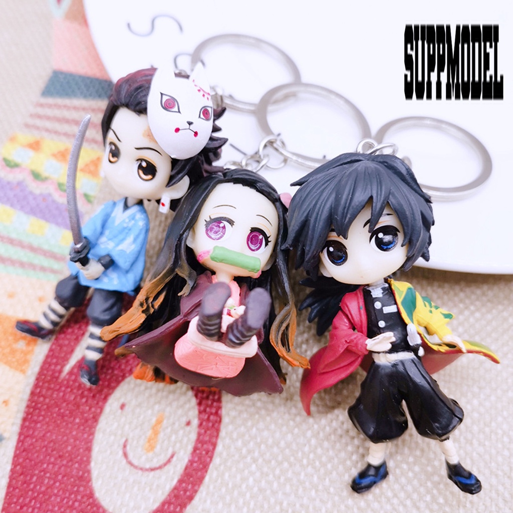&lt; Suppmodel &gt; Gantungan Kunci Model Anime Demon Slayer