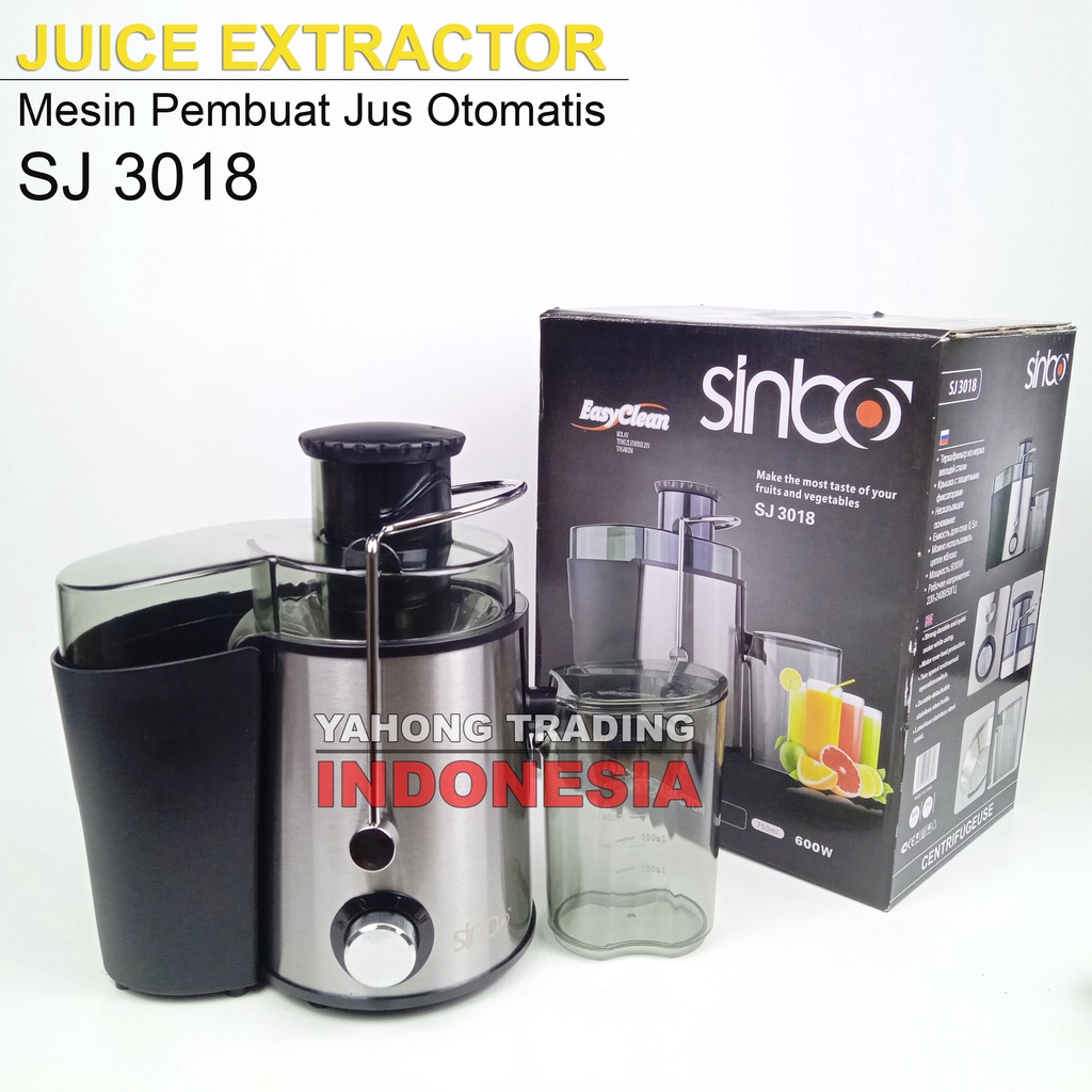 Juice Extractor Mesin Pembuat Jus Buah Sayur Otomatis SINBOO SJ 3018