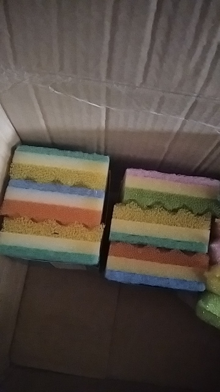 Promo Spon 6 Pcs / Busa Cuci Piring / Sponge Serbaguna Hl112 Isi 2 Pak