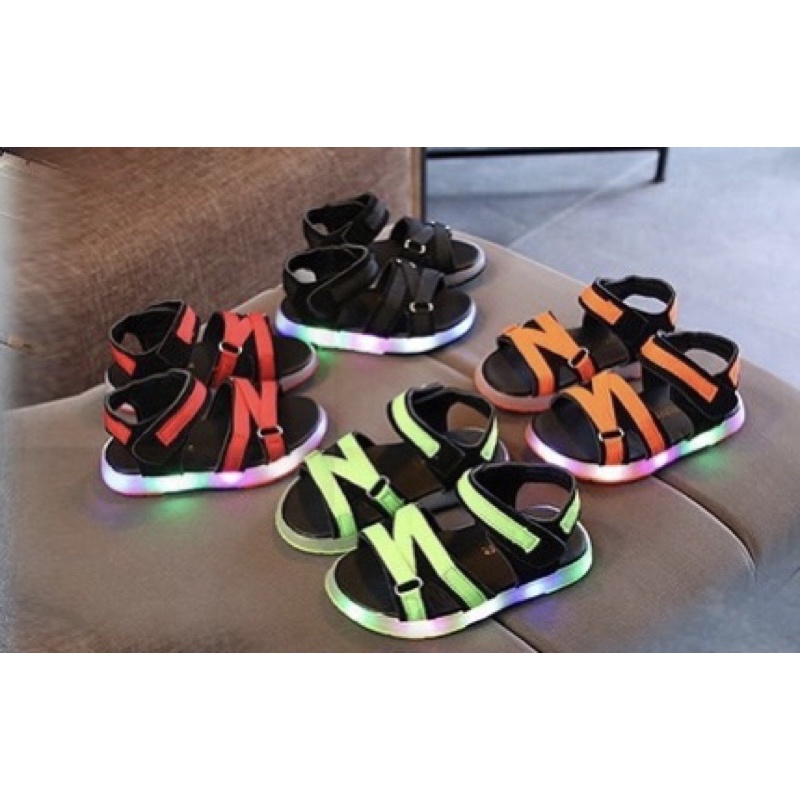 Sepatu (HZ) Sandal Anak Laki LED Model Z Sepatu Sandal Anak Import HZK45