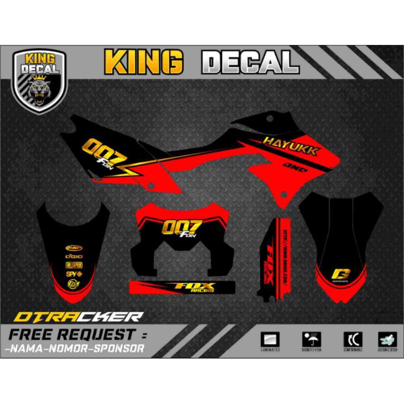 DECAL DTRACKER DECAL KLX BF KLX OLD KLX S DECAL KX CUSTOME DECAL MURAH KLX BF 150L DECAL CRF 150L 19