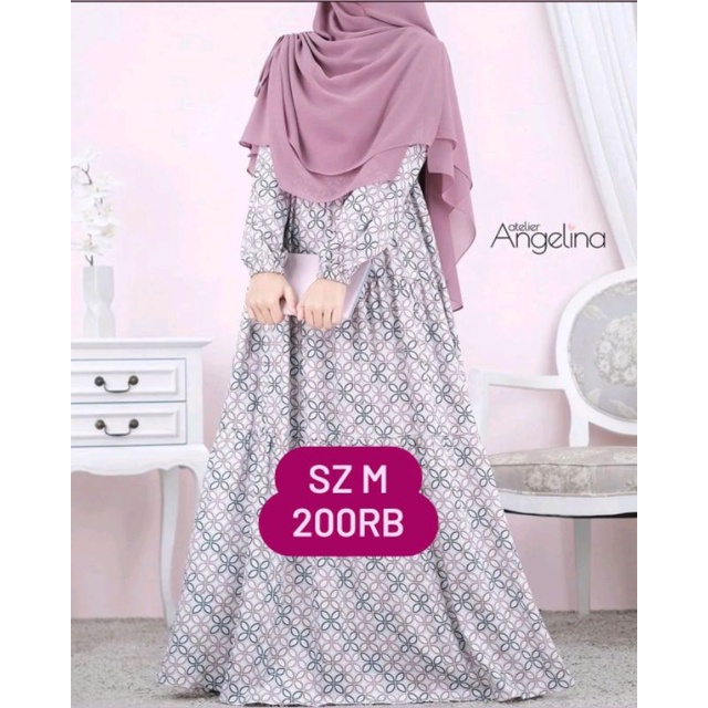 bella dress kawung grey atelier angelina