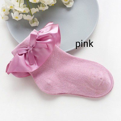 ROYAL SOCK / KAOS KAKI ANAK PEREMPUAN KOREA / KAOS KAKI IMPOR / KAOS KAKI PITA SATIN SIMPLE PESTA