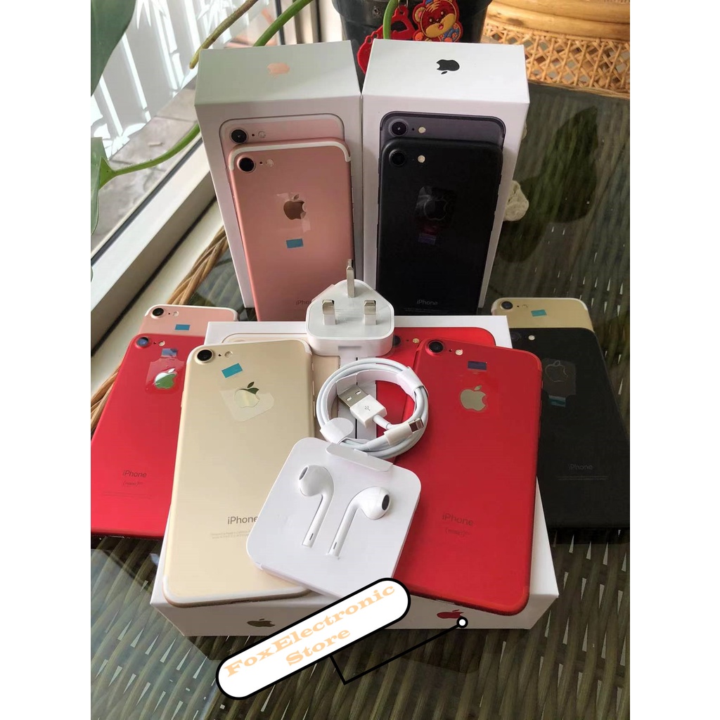 iPhone 7 128GB  Fullset  All Sim Silent Original Second Mulus100% 3utools All Green (Garansi 1 Tahun)-8