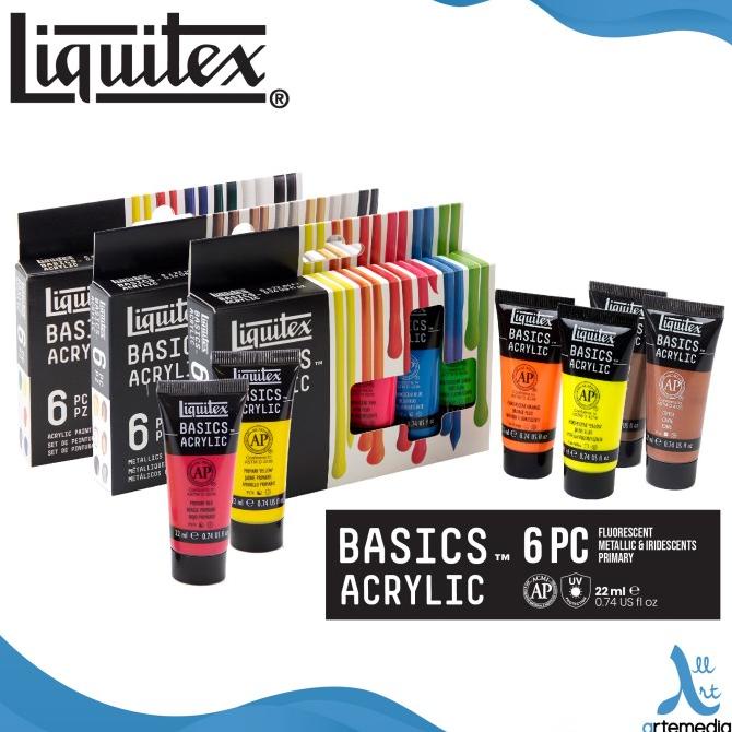 

Cat Akrilik Liquitex Basics 6x22ml Acrylic Color Paint Set ---READY---