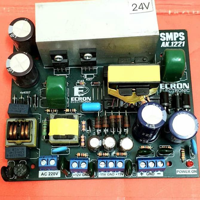 TRAFO SMPS SWITCHING 8A CT 24V EXTRA 1.5A CT15V &0-12V