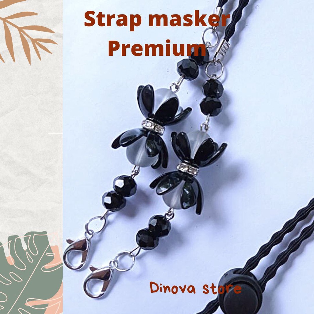 strap masker flower spacer/strap masker hijab/tali masker/pengait masker/konektor masker