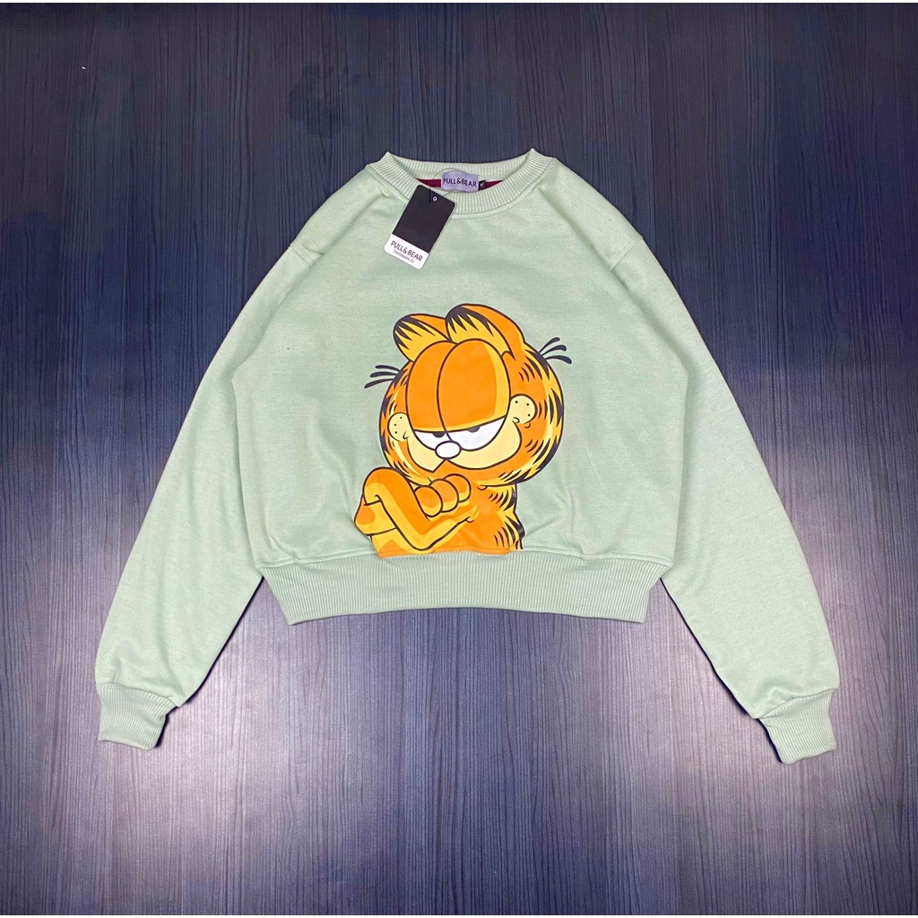 Crewneck Sweater Crop Pullnbear