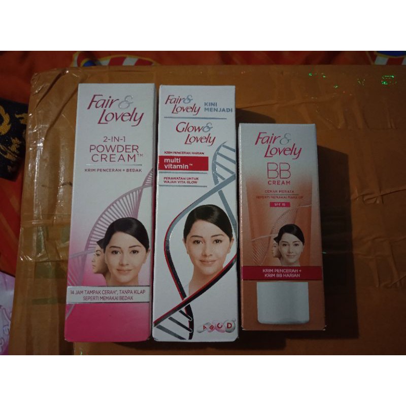PAKET GLOWING FAIR AND LOVELY ORIGINAL BPOM 3IN1