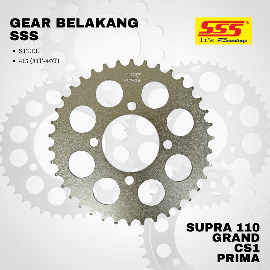 Gear gir Supra 110 grand LEGENDA C100 PRIMA sss 415 31 32 33 34 35 36 37 38 39 40 STEEL SILVER