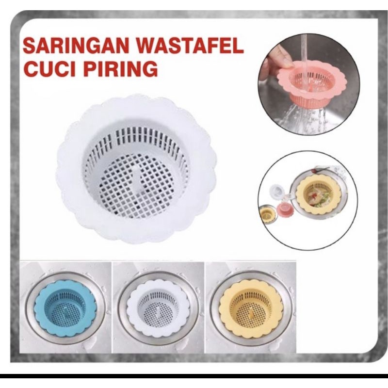 AF11 Saringan Afur BENTUK BUNGA PVC Bak Cuci Piring Plastik Wastafel