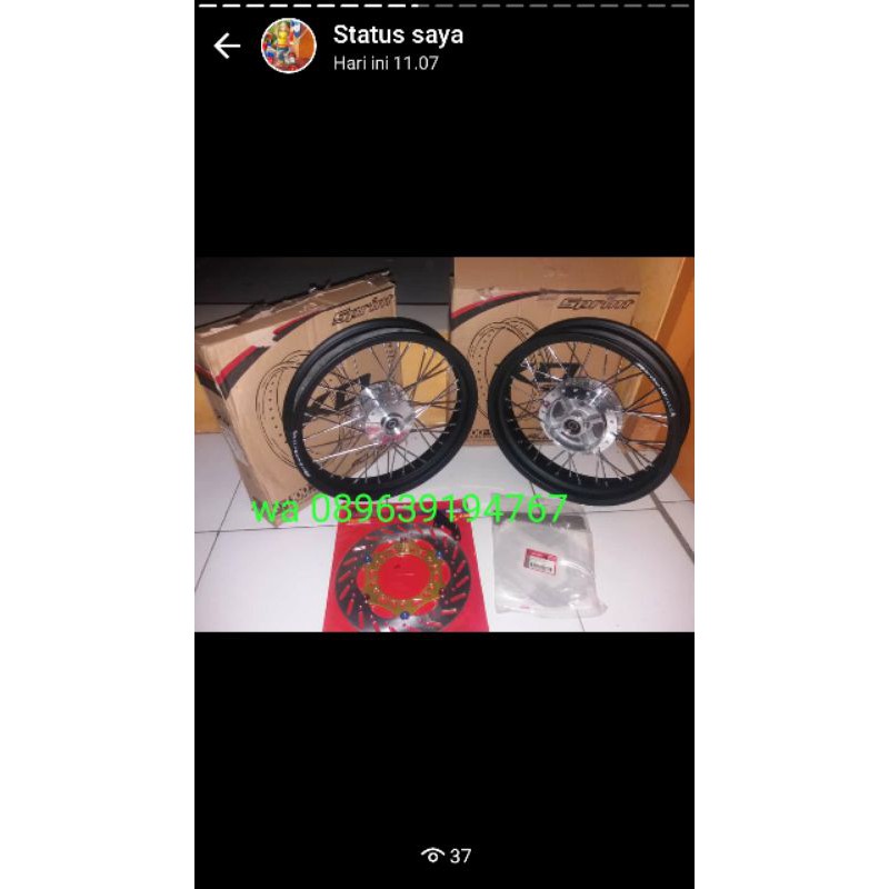 velg jari-jari tapak lebar pnp Honda old CB150R