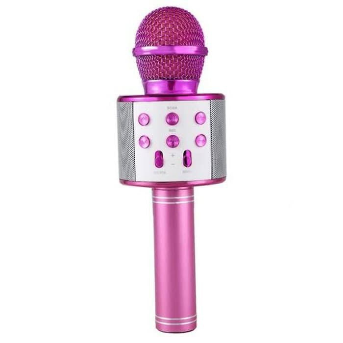 MIC KARAOKE BLUETOOTH WIRELESS PORTABLE WS858 / Mic WS 858 Speaker Smule Wireless Karoke Portable