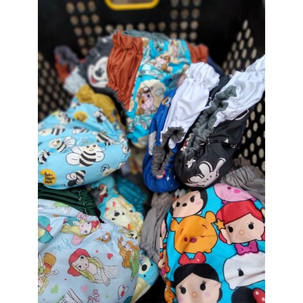 CLODY MURAH WATERPROOF JASBABY ORI N Clodi PRINT+ INSERT popok kain bayi baby cloth diapers diaper n