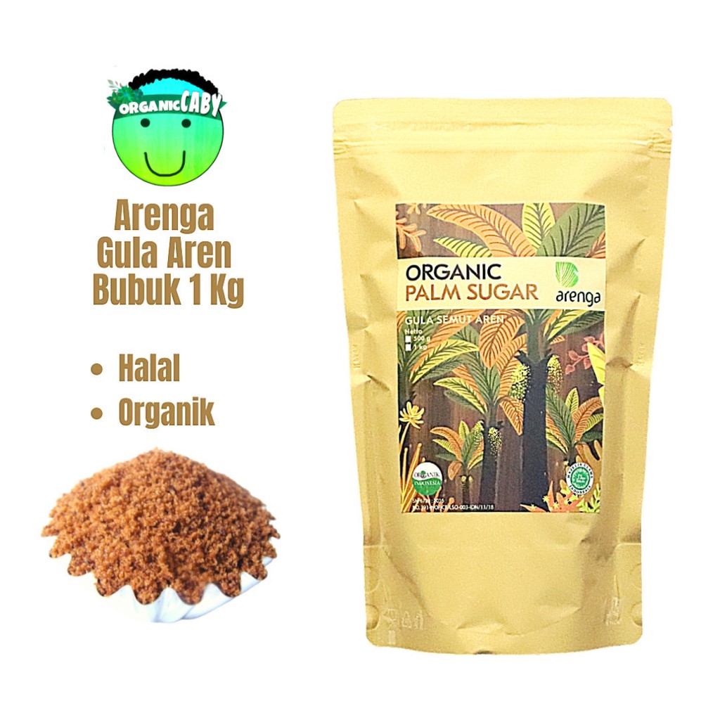 1kg Gula Aren Bubuk Semut Organik Pasti Asli (Arenga Organic Palm Sugar