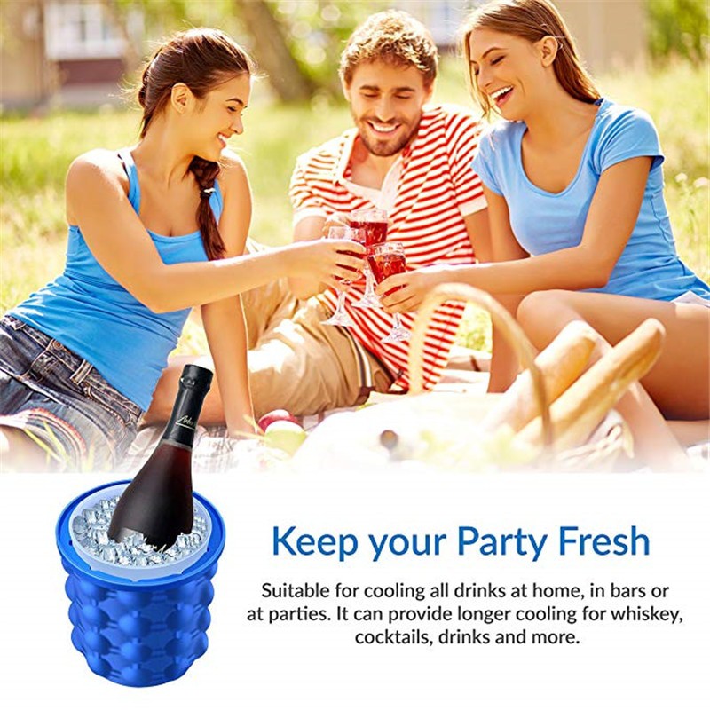 Ice Genie Pencetak Es Batu Ice Cube Maker 3D Silicone Mold - Termurah