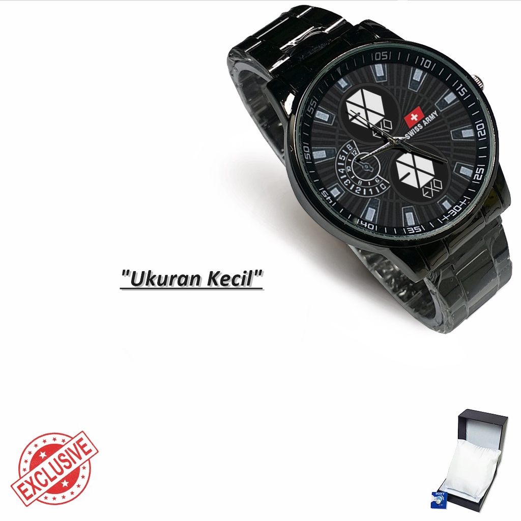 Jam Tangan Rantai Couple Logo EXO (Cool)