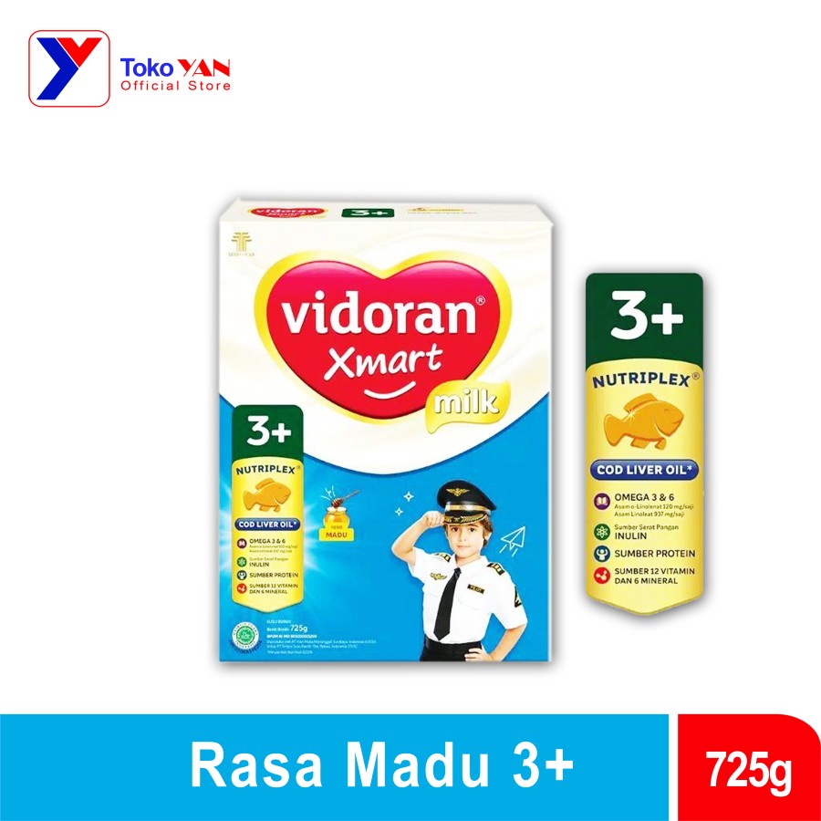 

Vidoran Xmart 3+ Nutriplex Susu Formula Madu 725gr