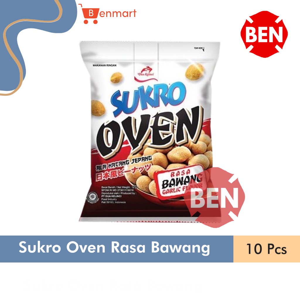 

Kacang Sukro Oven Rasa Bawang 1 Pak Renceng 10 Bungkus Bks / Jepang