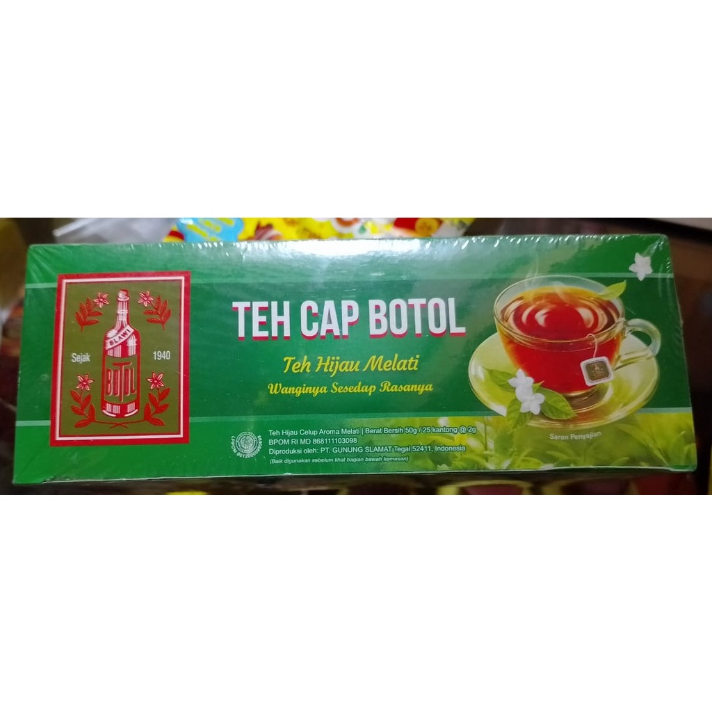 

Teh CAP BOTOL Kotak isi 25 Teabags