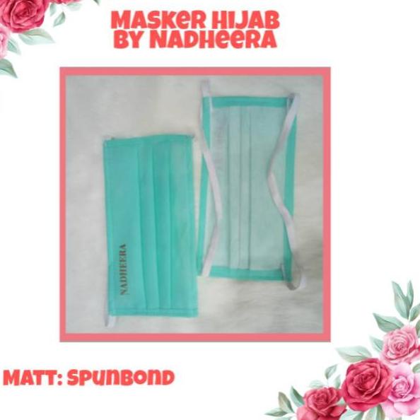 Lagi Tren.. Masker hijab by nadheera spundbund penutup hidung mulut