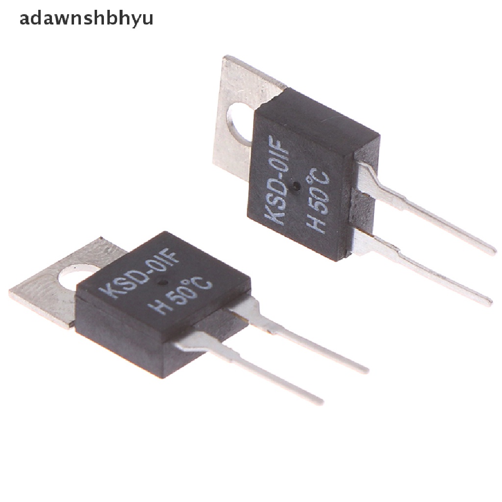 Adawnshbhyu 2Pcs Termostat Sensor Suhu Thermal Switch Biasa Terbuka KSD-01F 50degc