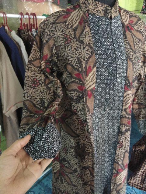 Gamis Cardy Batik - Gamis Sogan