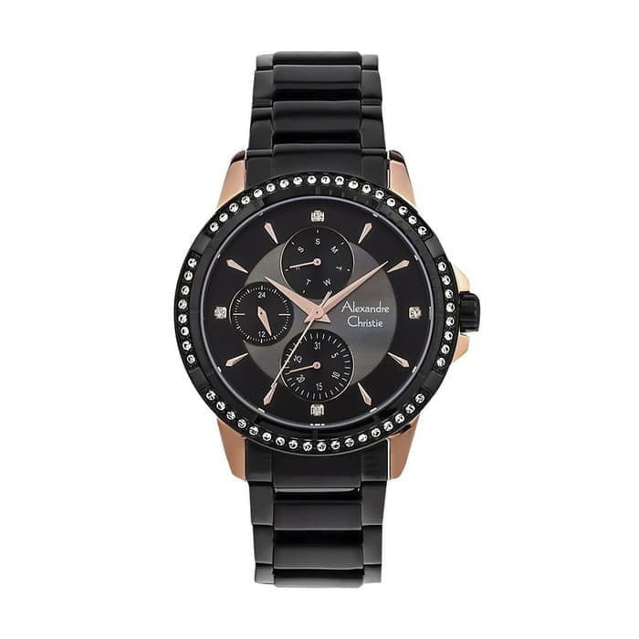 Alexandre Christie 2727 BF Wanita Black Rosegold