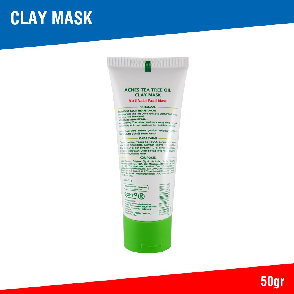 Acnes Tea Tree Oil Clay Mask 50gr