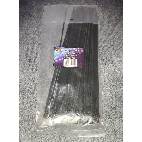 Ready Kabel Ties 3x200mm dan ukuran lain nya tersedia Hitam dan Putih TERMURAH