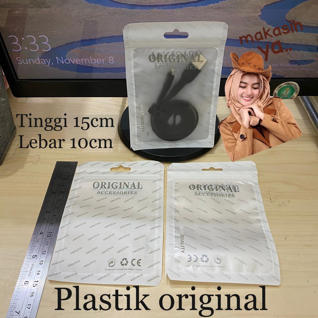 10pcs Plastik klip original buat kabel data battery buram/ plastik flat buram/ ziplock flat buram