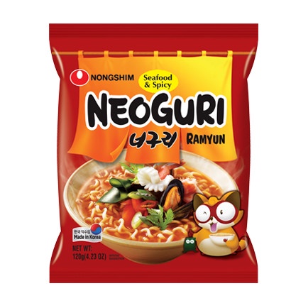 

impor-mie- nongshim neoguri udon noodle soup & spicy seafood 120g* -mie-impor.