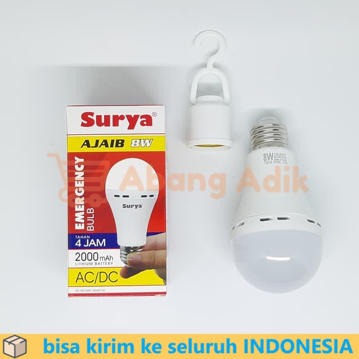 Lampu LED EMERGENCY SURYA AJAIB 8W 8watt 8 watt Bohlam