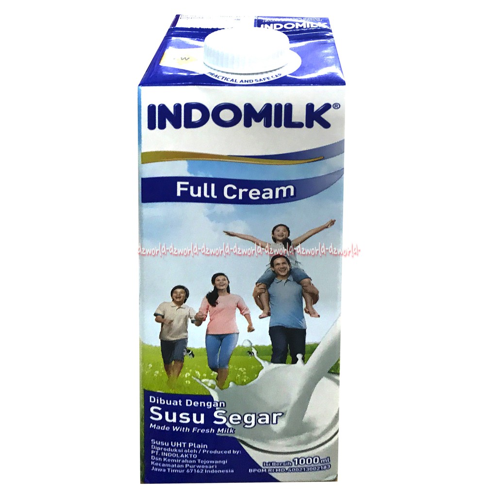 Indomilk Uht Full Cream 1L Dibuat Dengan Susu Segar Susu Cair Segar Siap Minum 1 Liter