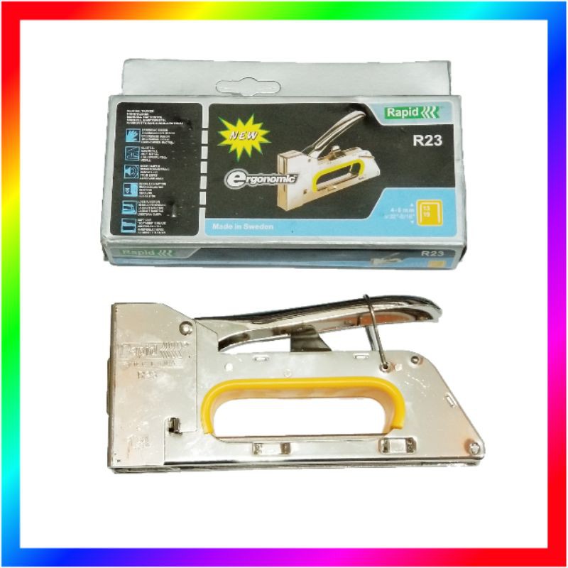 STAPLER GUN / STAPLES TEMBAK GUN TACKER R-23 13 / 4 - 6 - 8MM RAPID