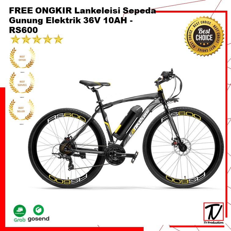 FREE ONGKIR Lankeleisi Sepeda Gunung Elektrik 36V 10AH - RS600