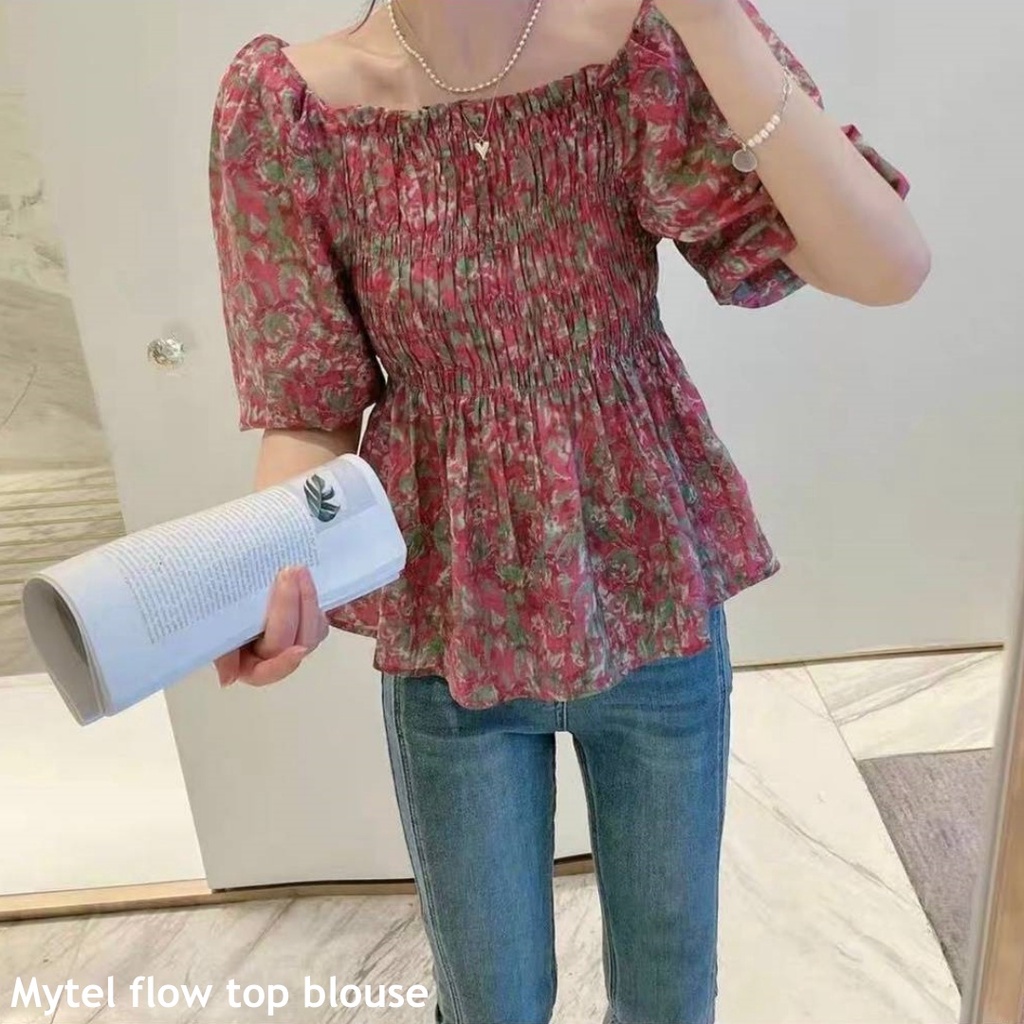 Mytel flow top blouse - Thejanclothes