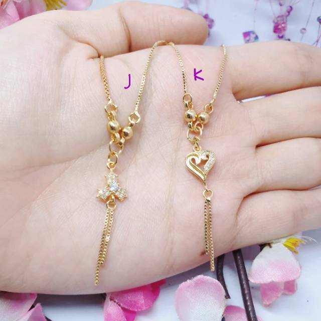 Kalung koye anak uk36cm jann238 lapis mas 18 k