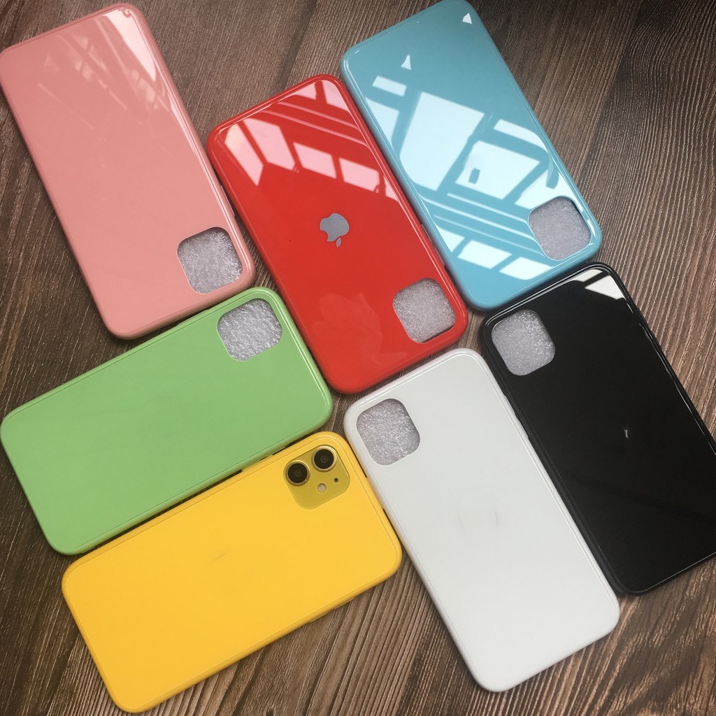 Tempered glass back iphone case for Iphone 6 6s 7 8 plus Iphone X XR Xs max Iphone 11 Pro max