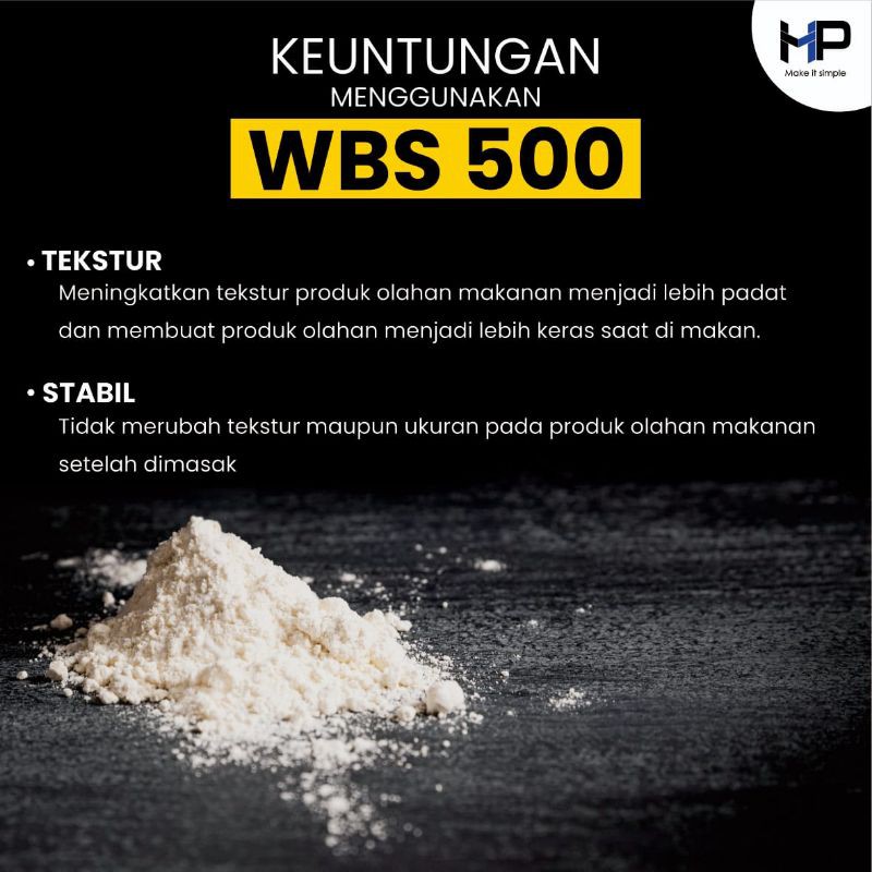 Enzim WBS 500 kemasan 1kg - Perenyah bakso / sosis / nugget