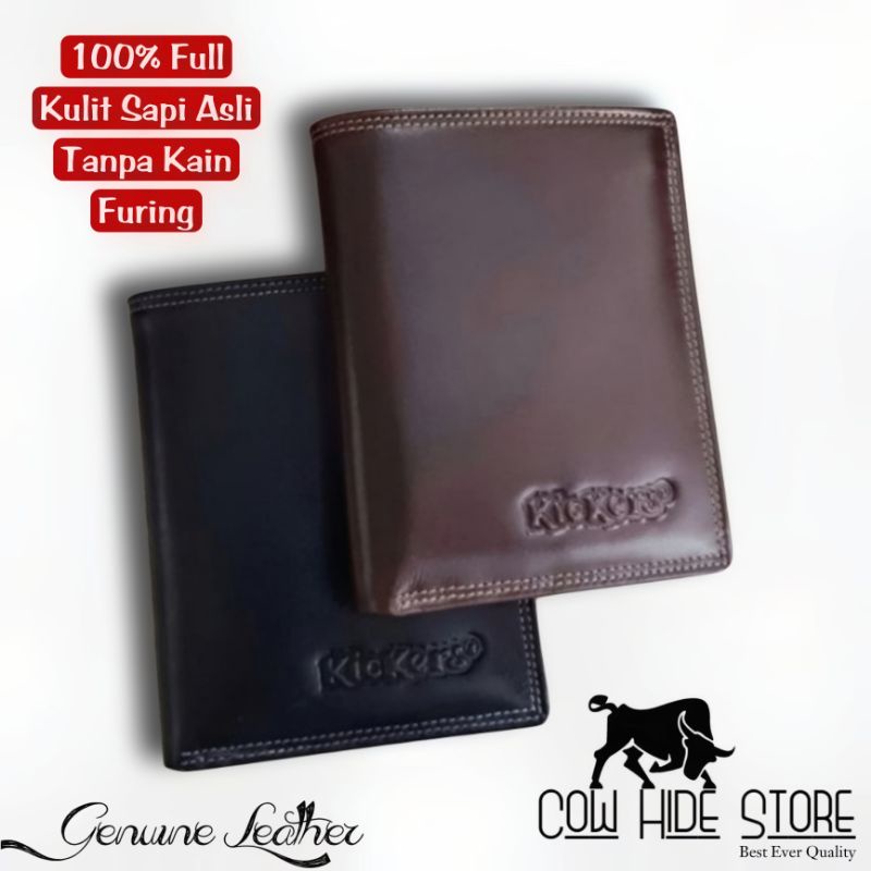 Dompet Pria Kulit Asli Bifold Up Emboss Kickers - 11 Slot-6